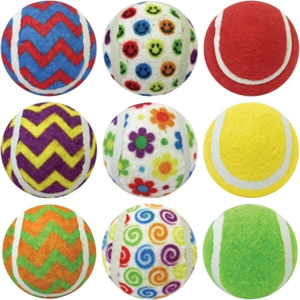 Partisanpartidista 2.5 in. Ruff Enuff Tennis Balls, Assorted Color PA1675294